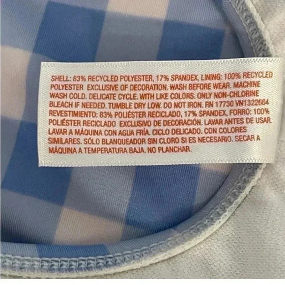 Cat & Jack Wizard of OzDorothy 1 Pc Blue Ruffles Swimming Suit SZ L10/12 - Picture 8 of 8